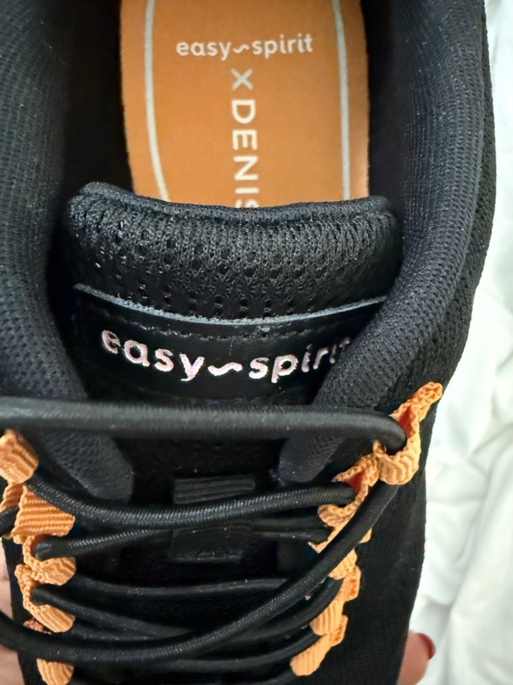 Easy Spirit x Denise Austin Sneakers Black Pink Orange Size 7.5M NWOB - Picture 8 of 16